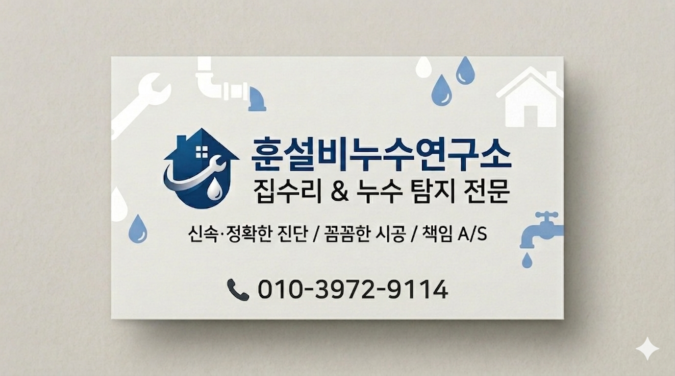 욕실 배관 누수 수리 및 이중 방수 시공 현장