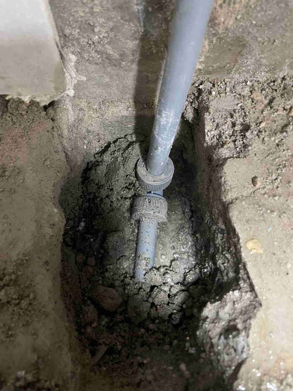 신규 PVC 배관 피팅 설치