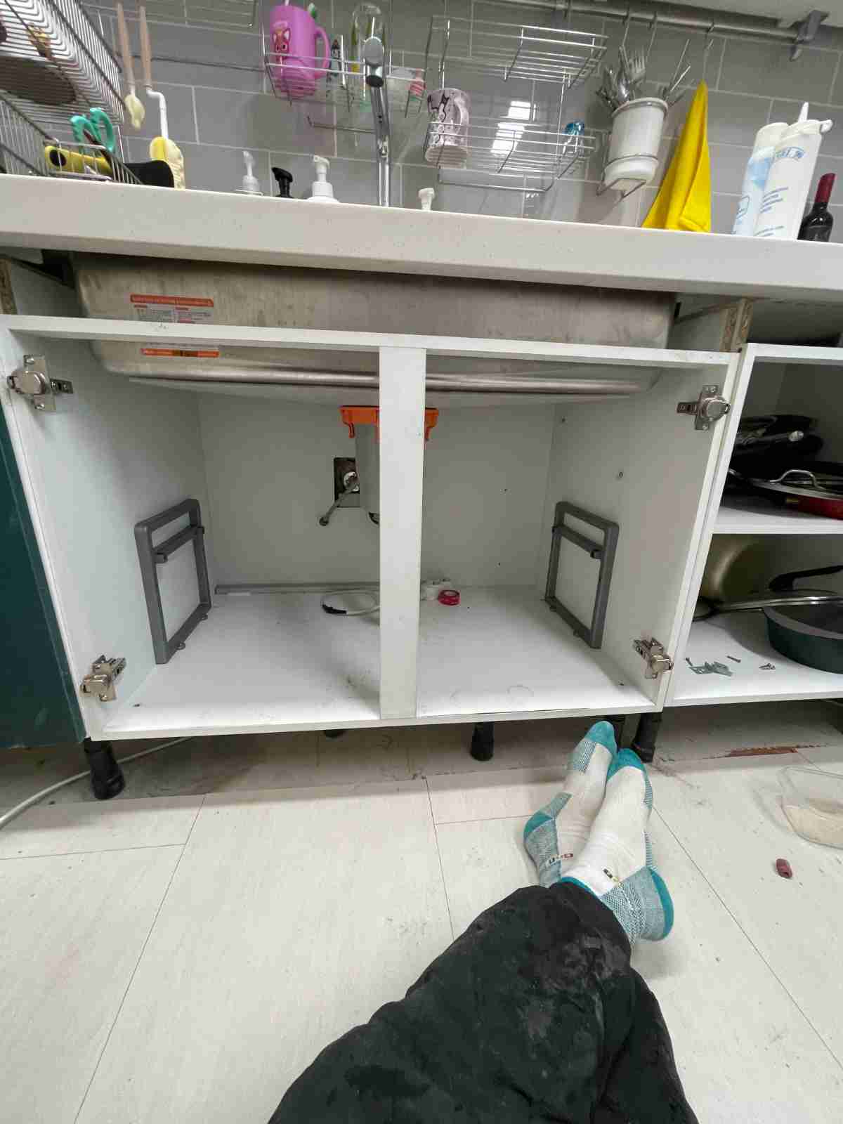 싱크대 캐비닛 복원 완료