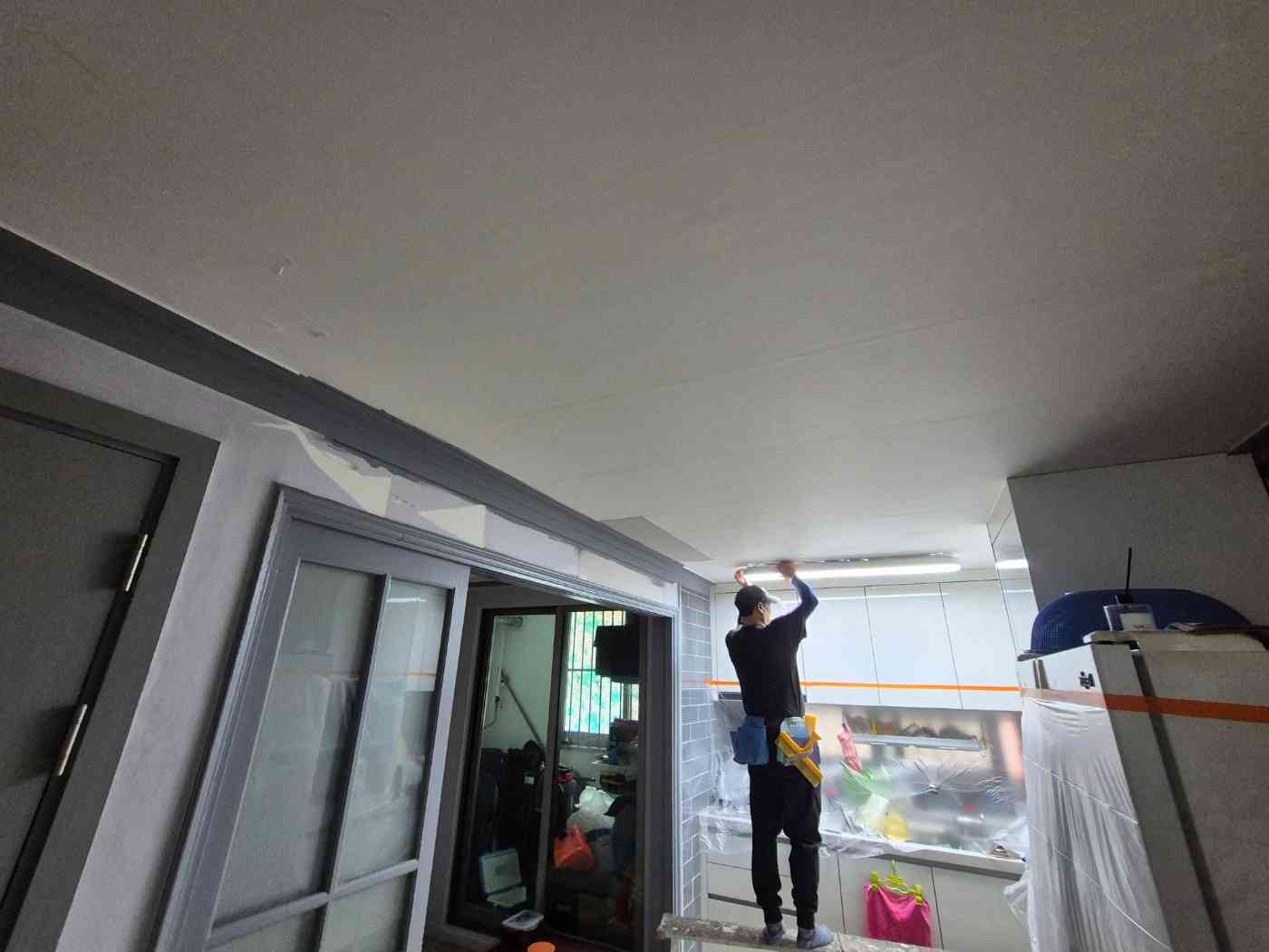 용인 처인구 삼가동 누수탐지 후 아래층 복구 공사