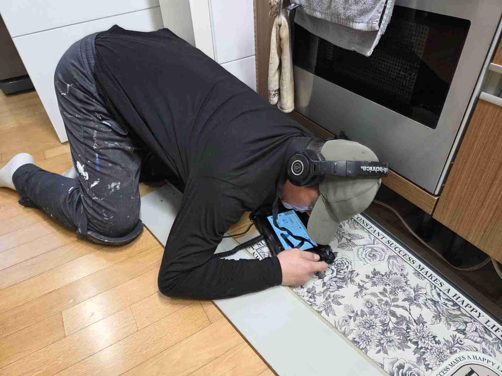 용인 처인구 주방 매립 배관 경로 따라 누수음 추적 탐지
