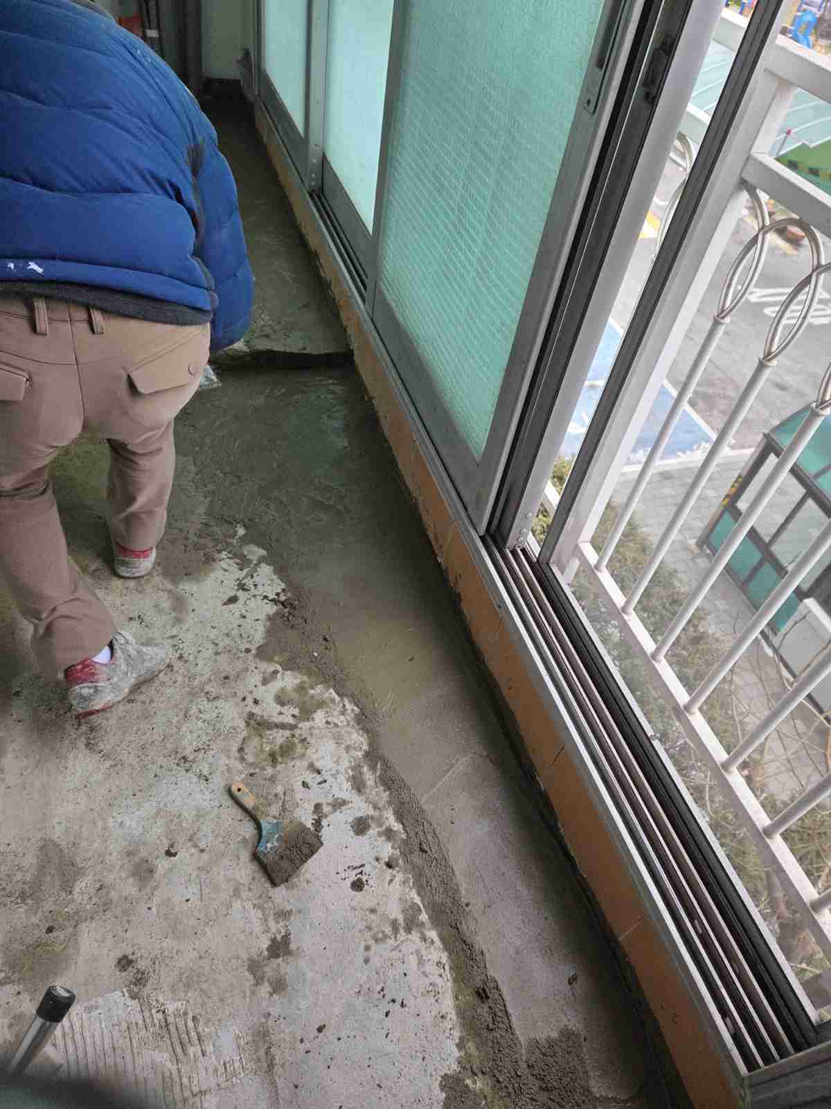처인구 김량장동 현대아파트 베란다 방수 상도 마감 시공